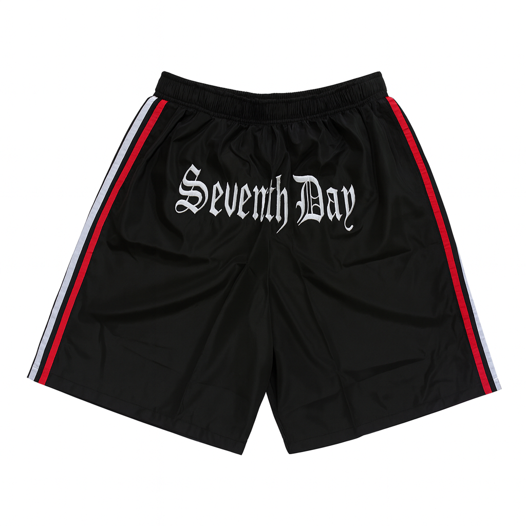 Nylon Wide Leg Jorts